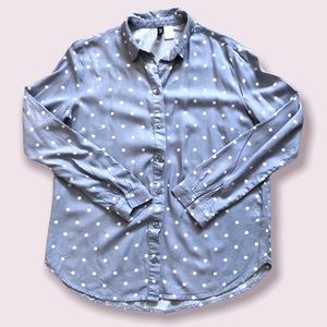 Polka dot long sleeve button down shirt by Divided from H&M